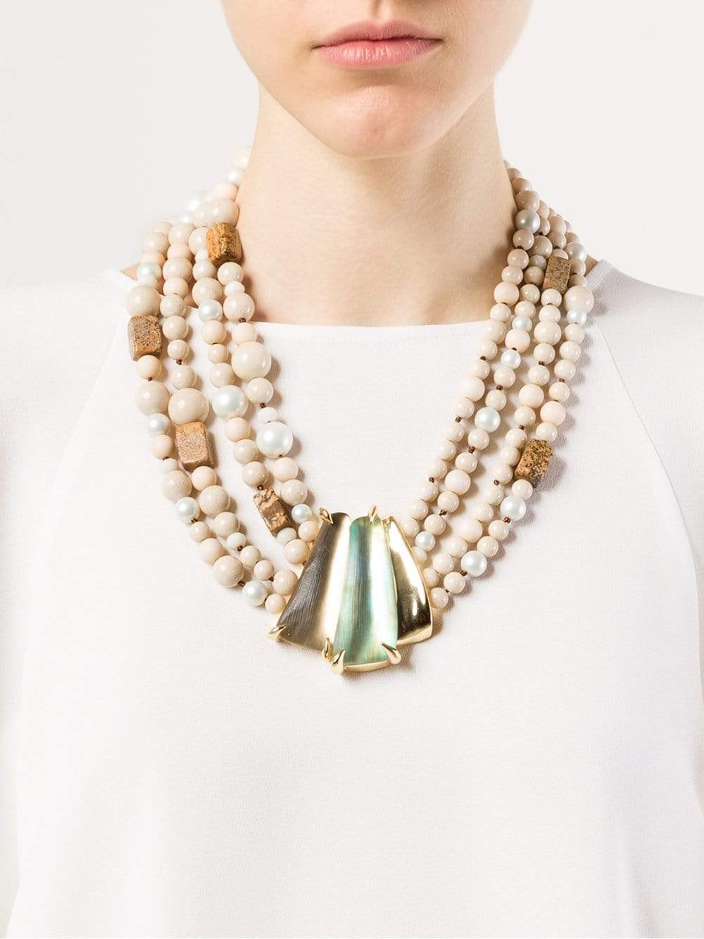 ALEXIS BITTAR-Multi-Strand Tressard Necklace-MULTI