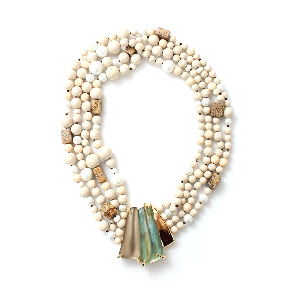 ALEXIS BITTAR-Multi-Strand Tressard Necklace-MULTI