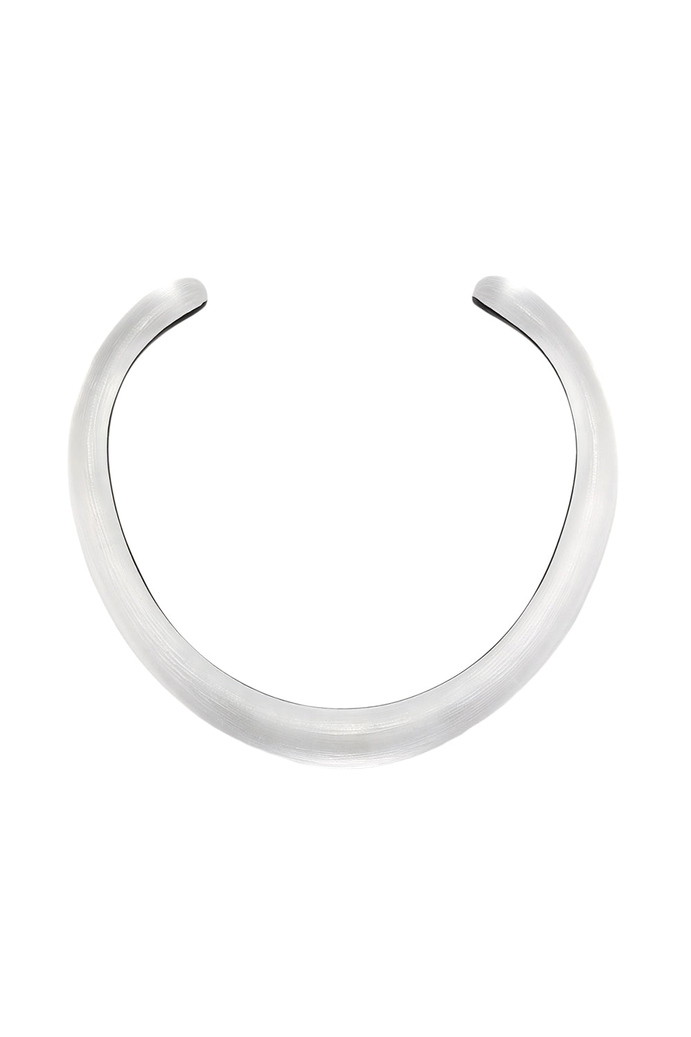 Luminous Lucite Collar Necklace - Silver-SILVER-JEWELRYBOUTIQUENECKLACE O-ALEXIS BITTAR