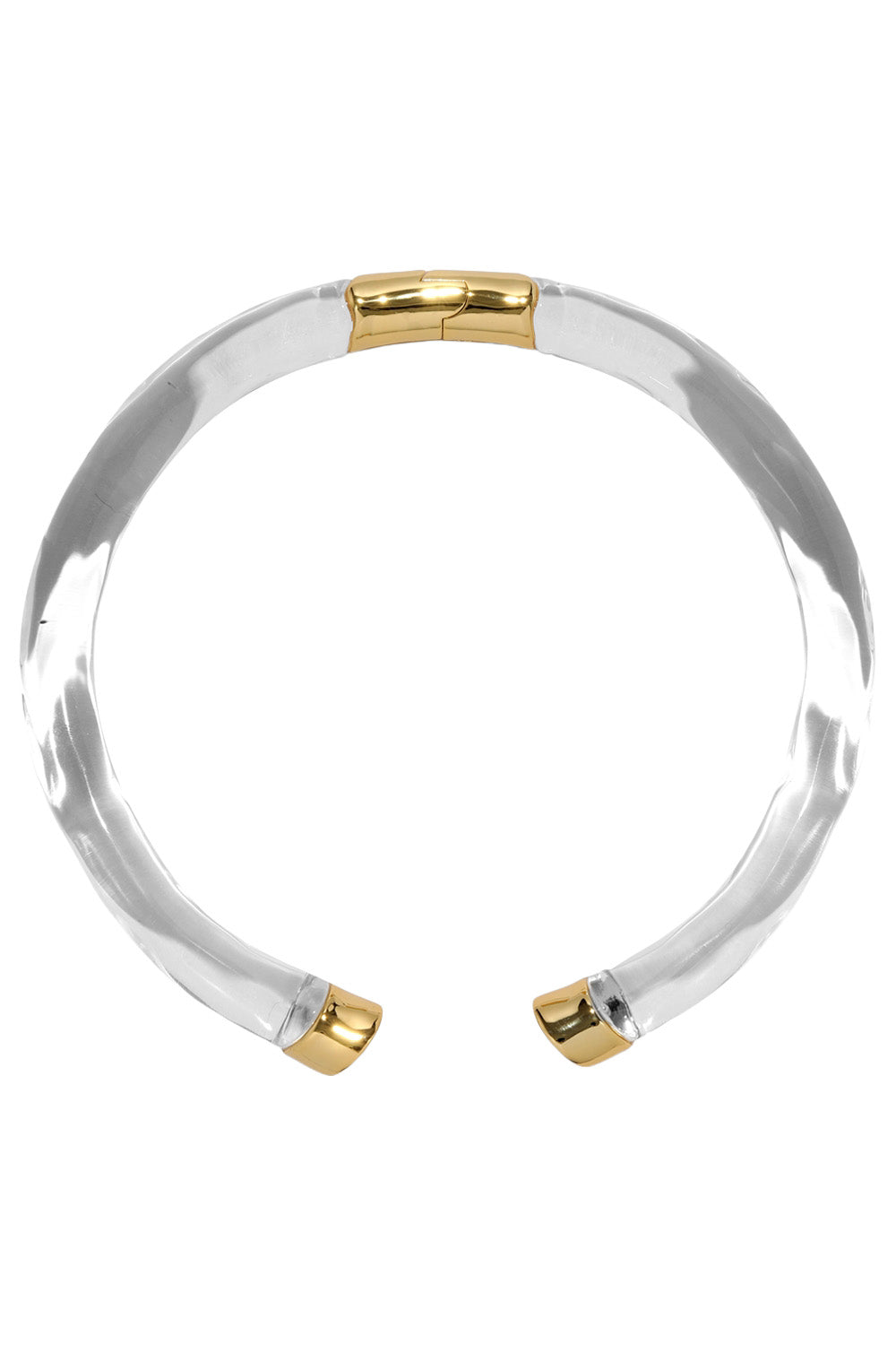  Lucite Capped Hinge Collar Necklace-YELLOW-JEWELRYBOUTIQUENECKLACE O-ALEXIS BITTAR 