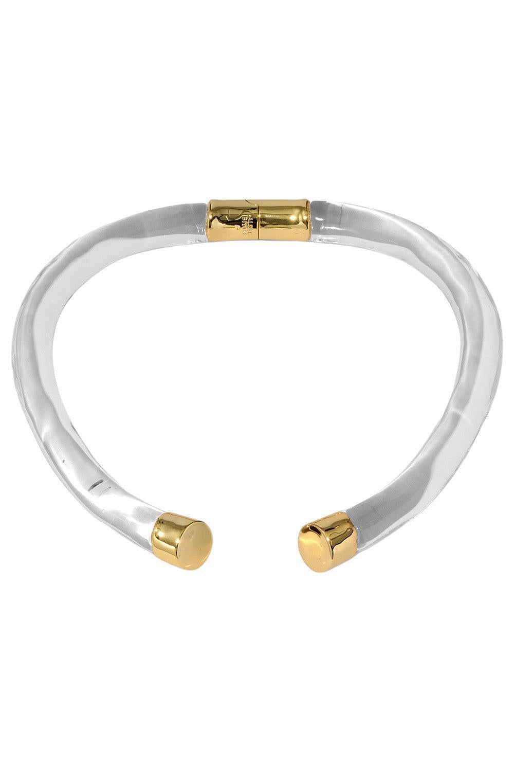  Lucite Capped Hinge Collar Necklace-YELLOW-JEWELRYBOUTIQUENECKLACE O-ALEXIS BITTAR 