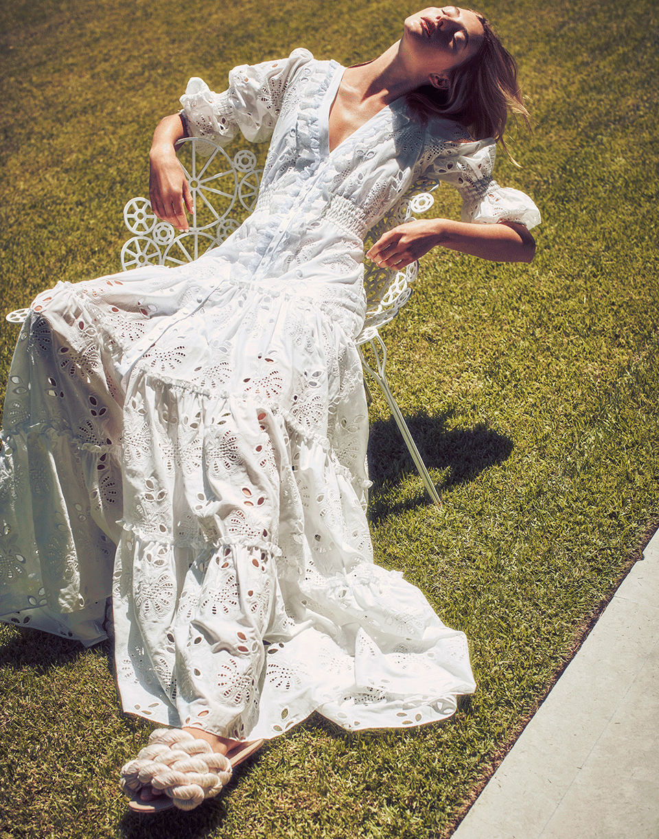 ALEXIS-Palmira Dress-WHITE