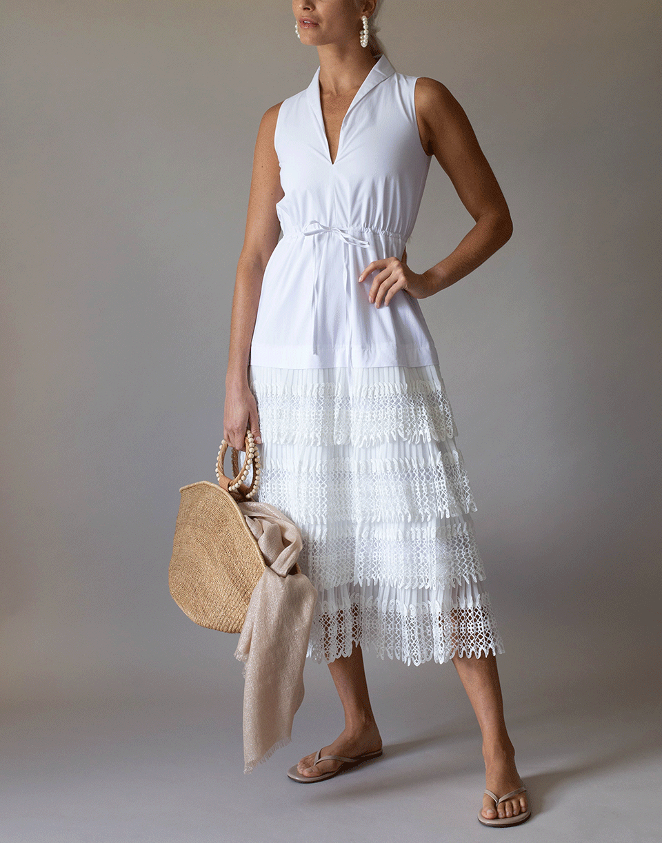 ALEXIS-White Brinna Long Dress-