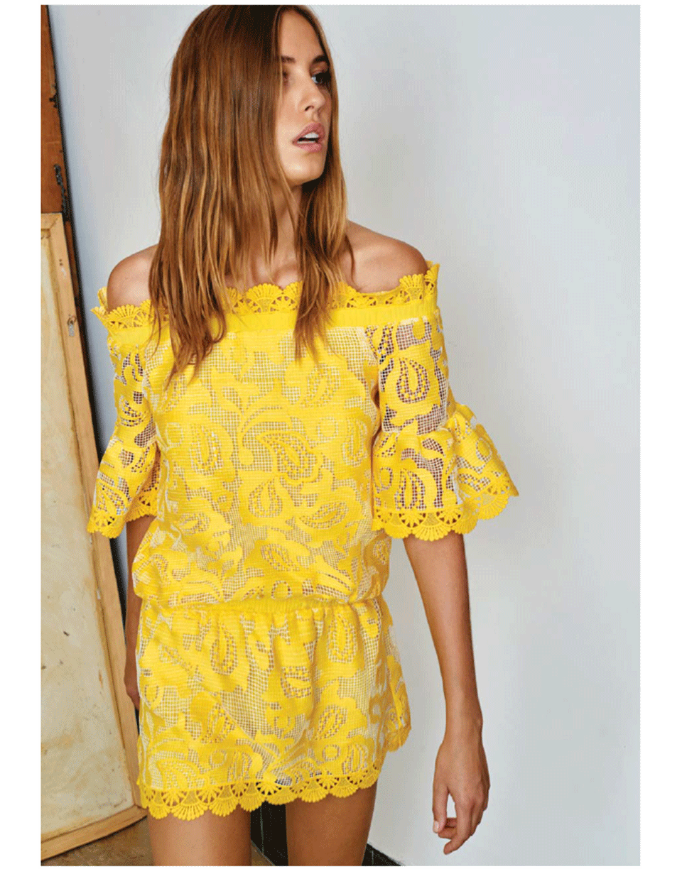 ALEXIS-Kit Short Embroidered Dress-