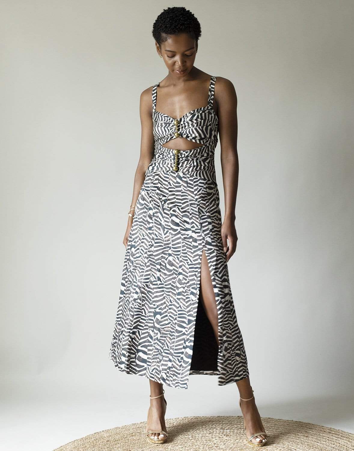 ALEXIS-Black Savanna Morgada Dress-
