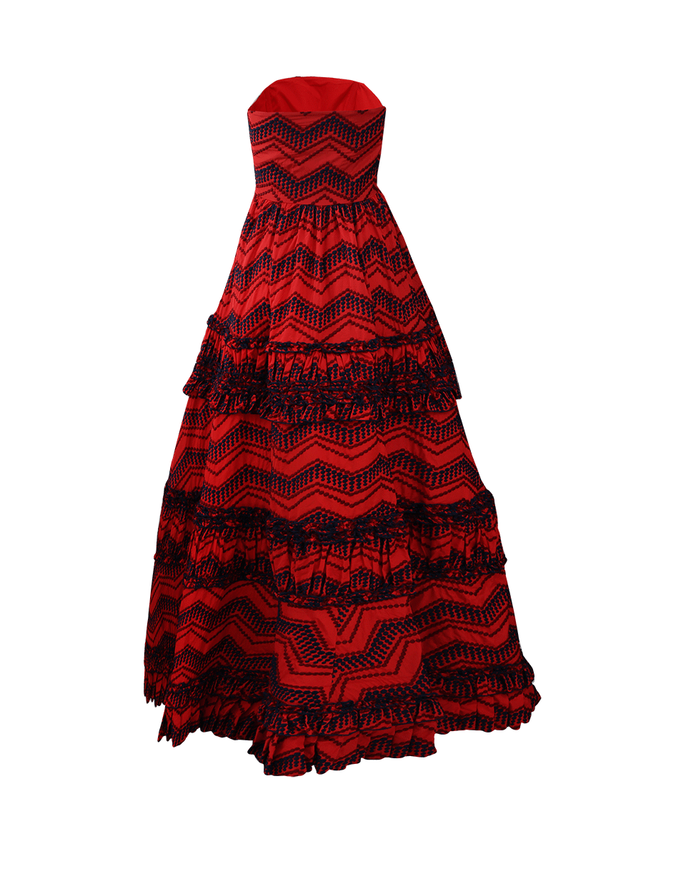 ALEXIS-Clare Gown-AZTEC RED