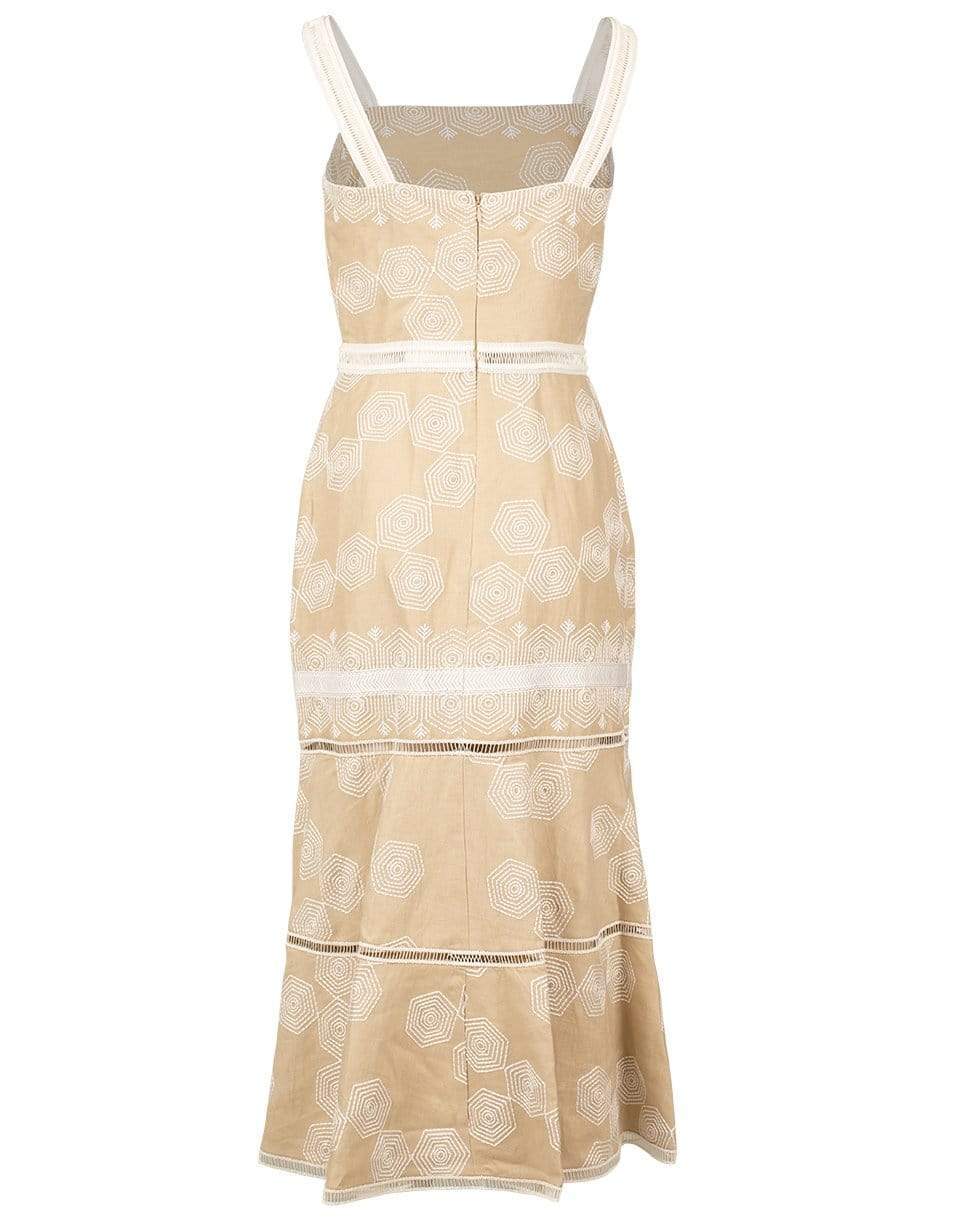 ALEXIS-Delanna Printed Linen Midi Dress-