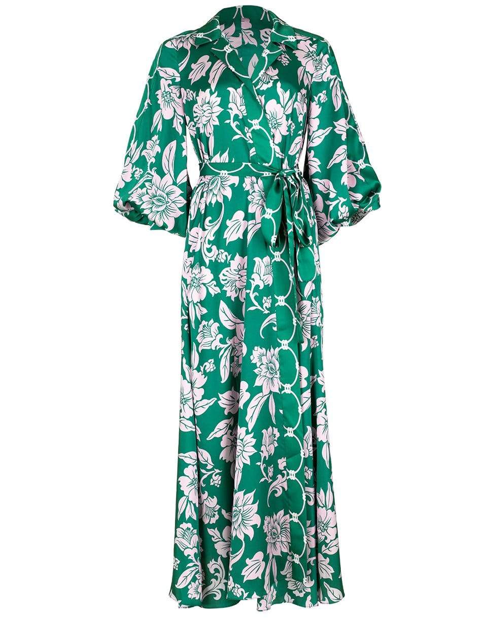 ALEXIS-Emerald Green Basila Maxi Dress-