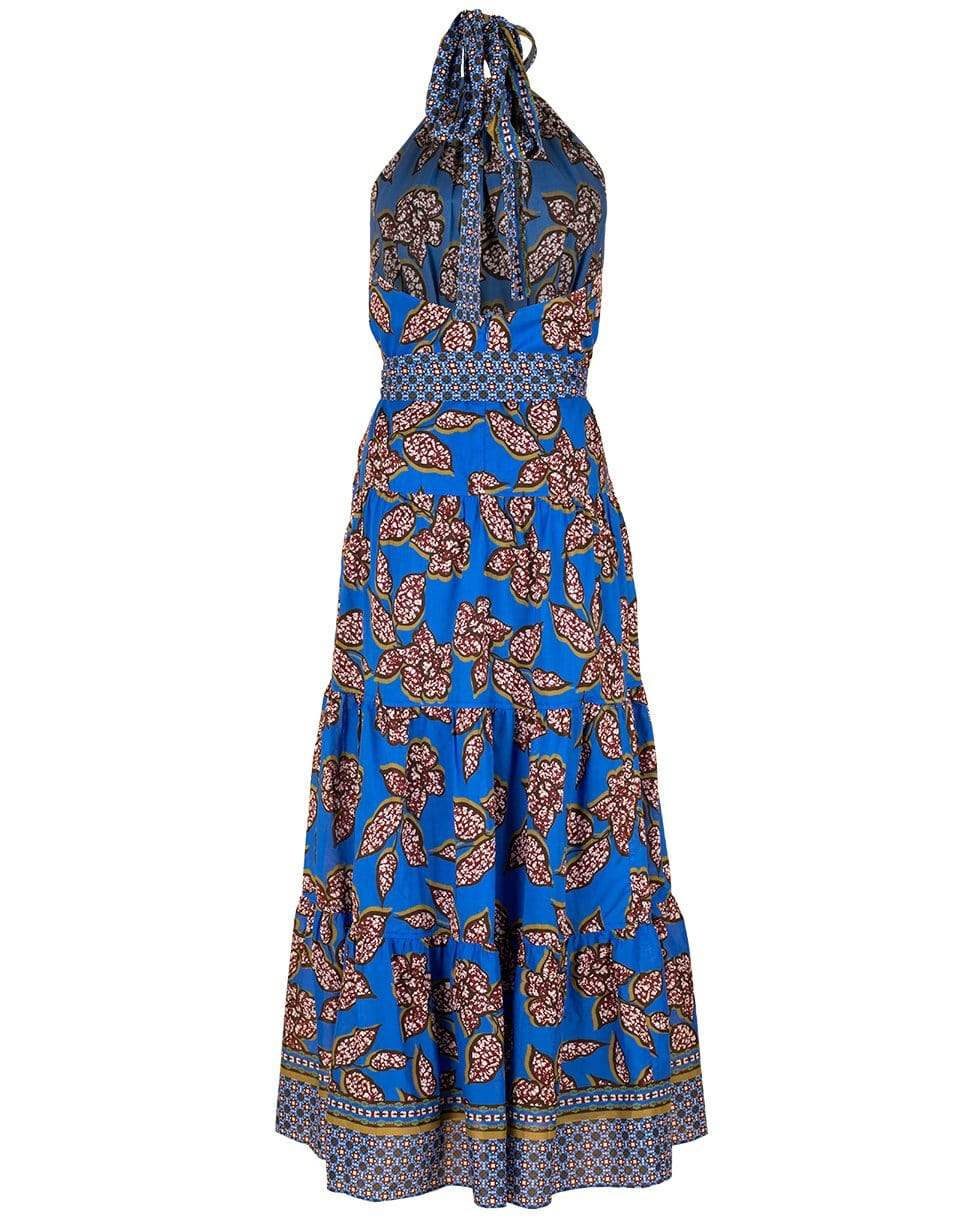 ALEXIS-Sapphire Batik Joyette Halter Dress-
