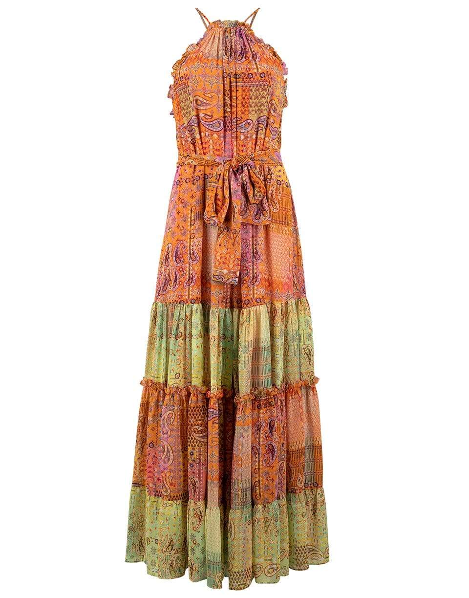 ALEXIS-Rosaline Printed Linen-Blend Maxi Dress-