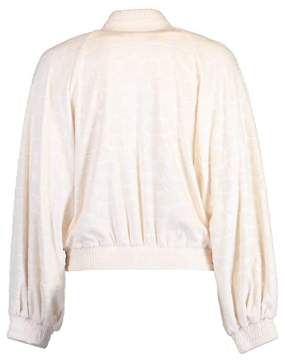 ALEXIS-Perkins Velour Bomber Jacket-