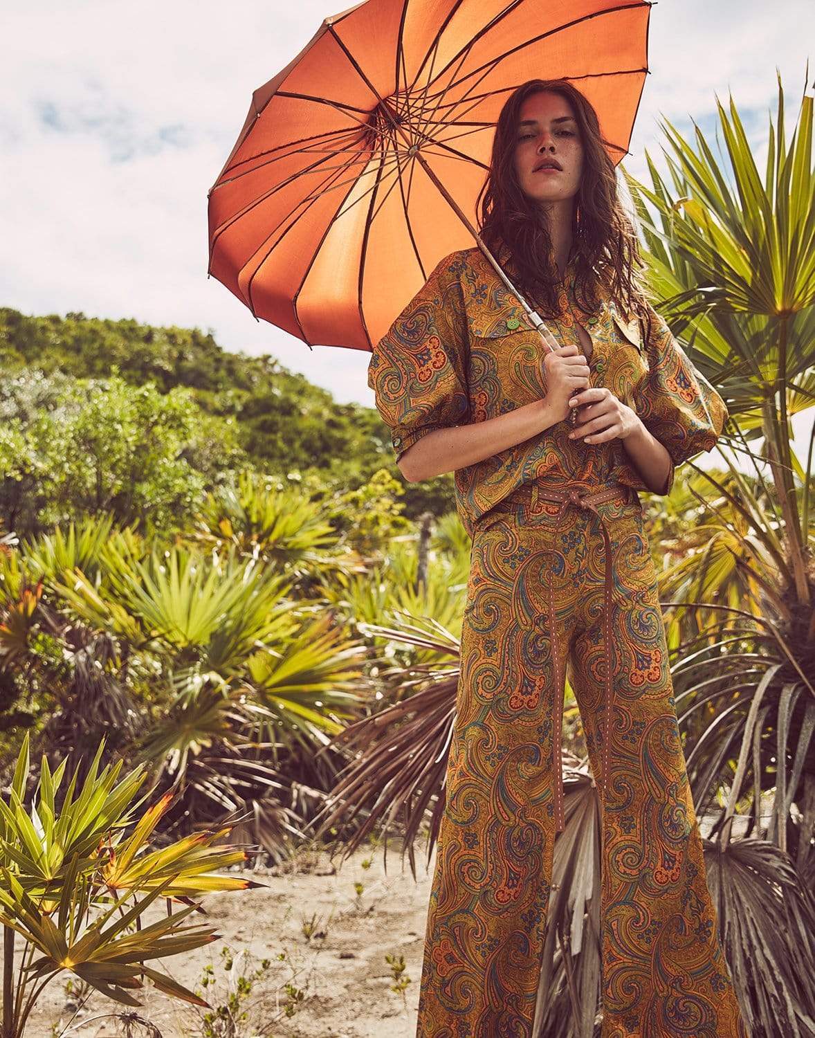 ALEXIS-Salima Paisley-Print Trousers-