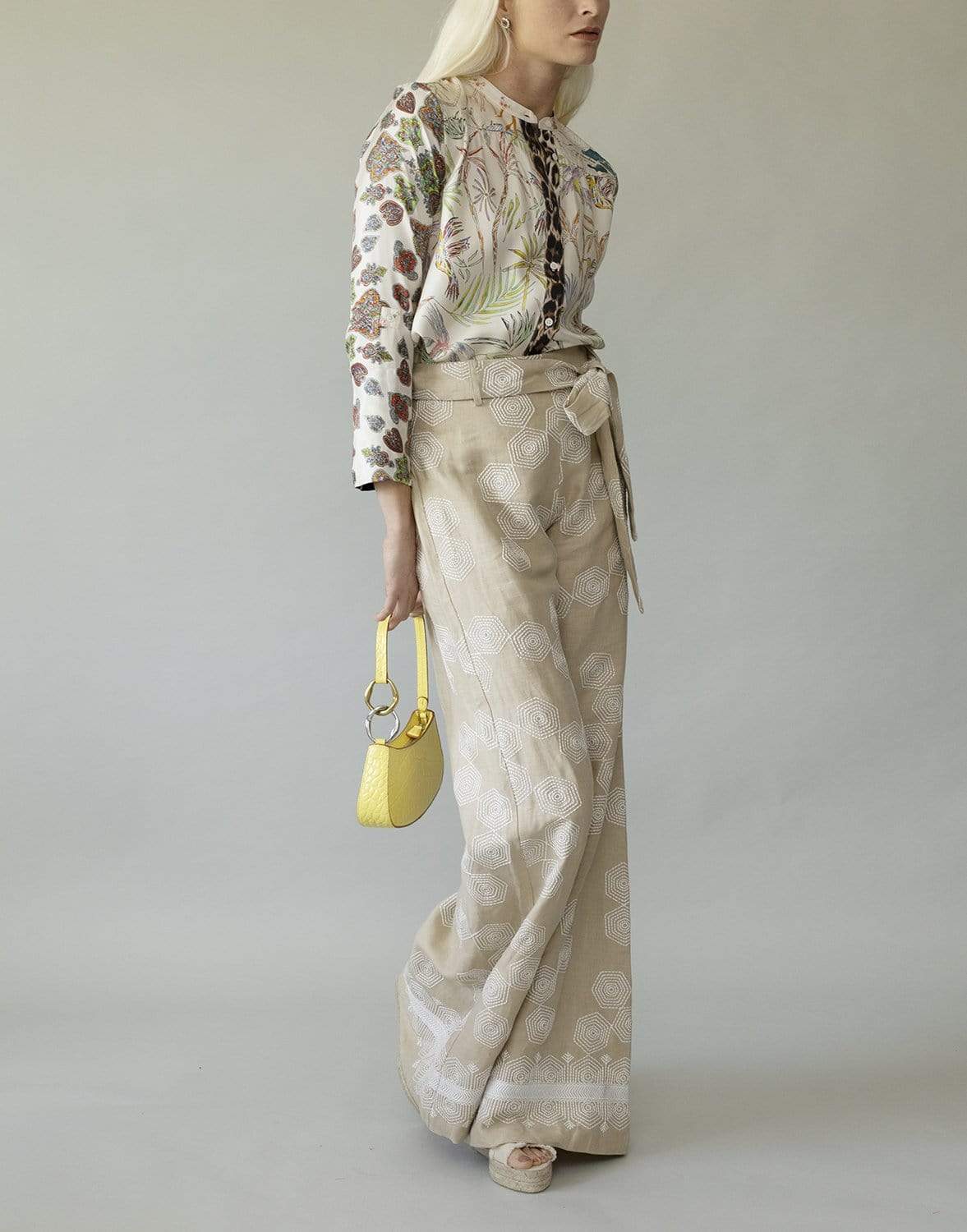 ALEXIS-Prince Full Leg Embroidered Pant-