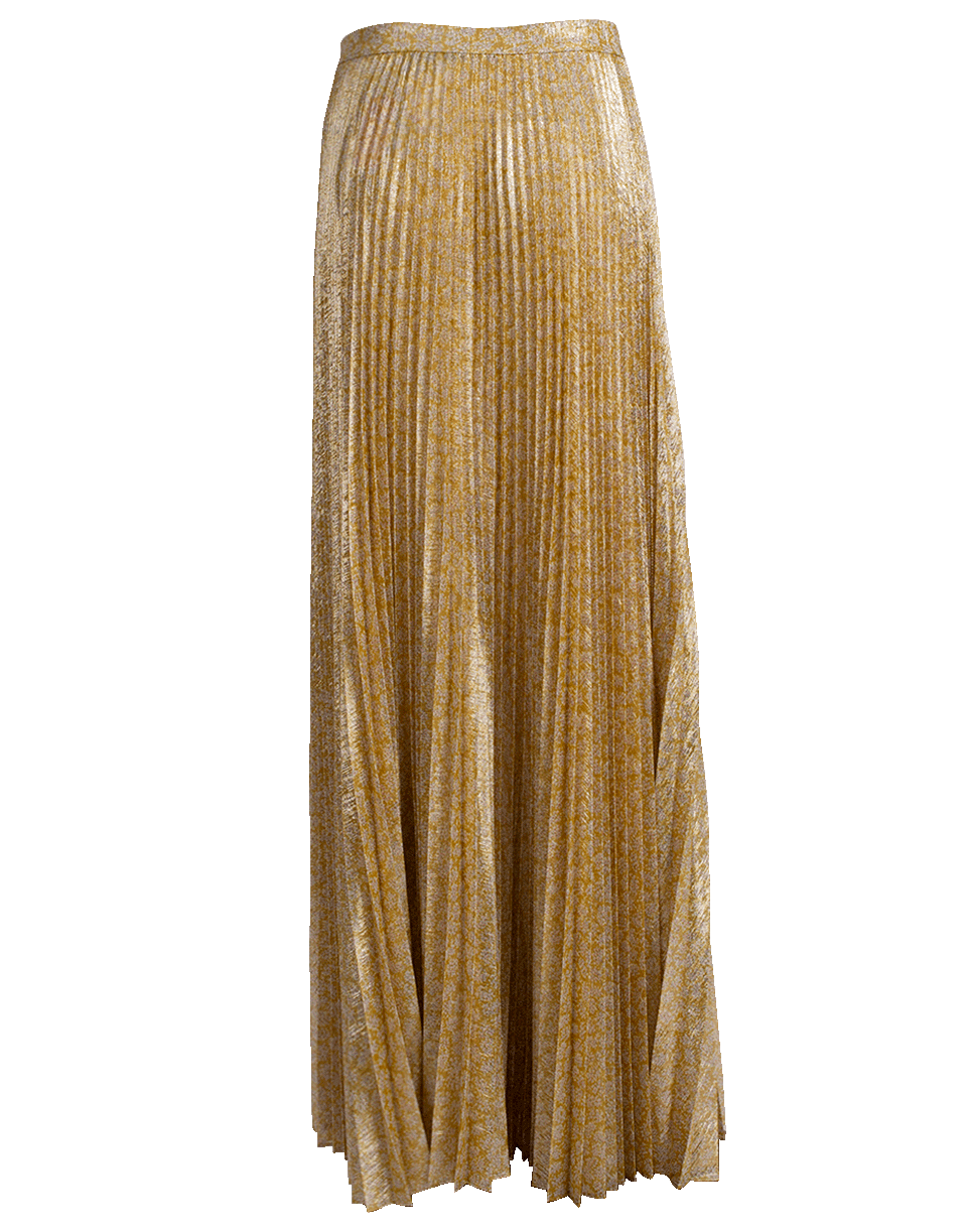 ALEXIS-Pleated Maxi Skirt-
