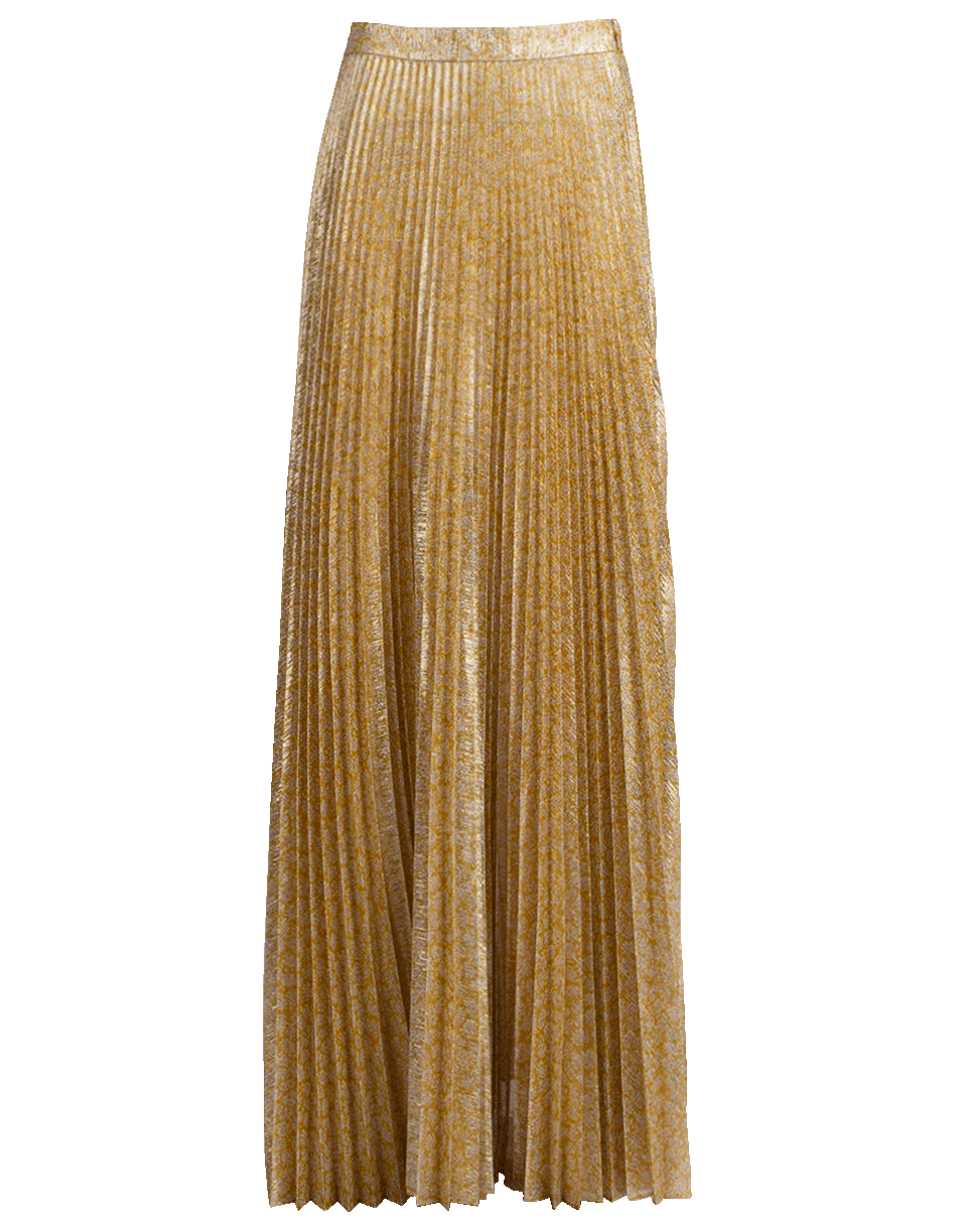 ALEXIS-Pleated Maxi Skirt-