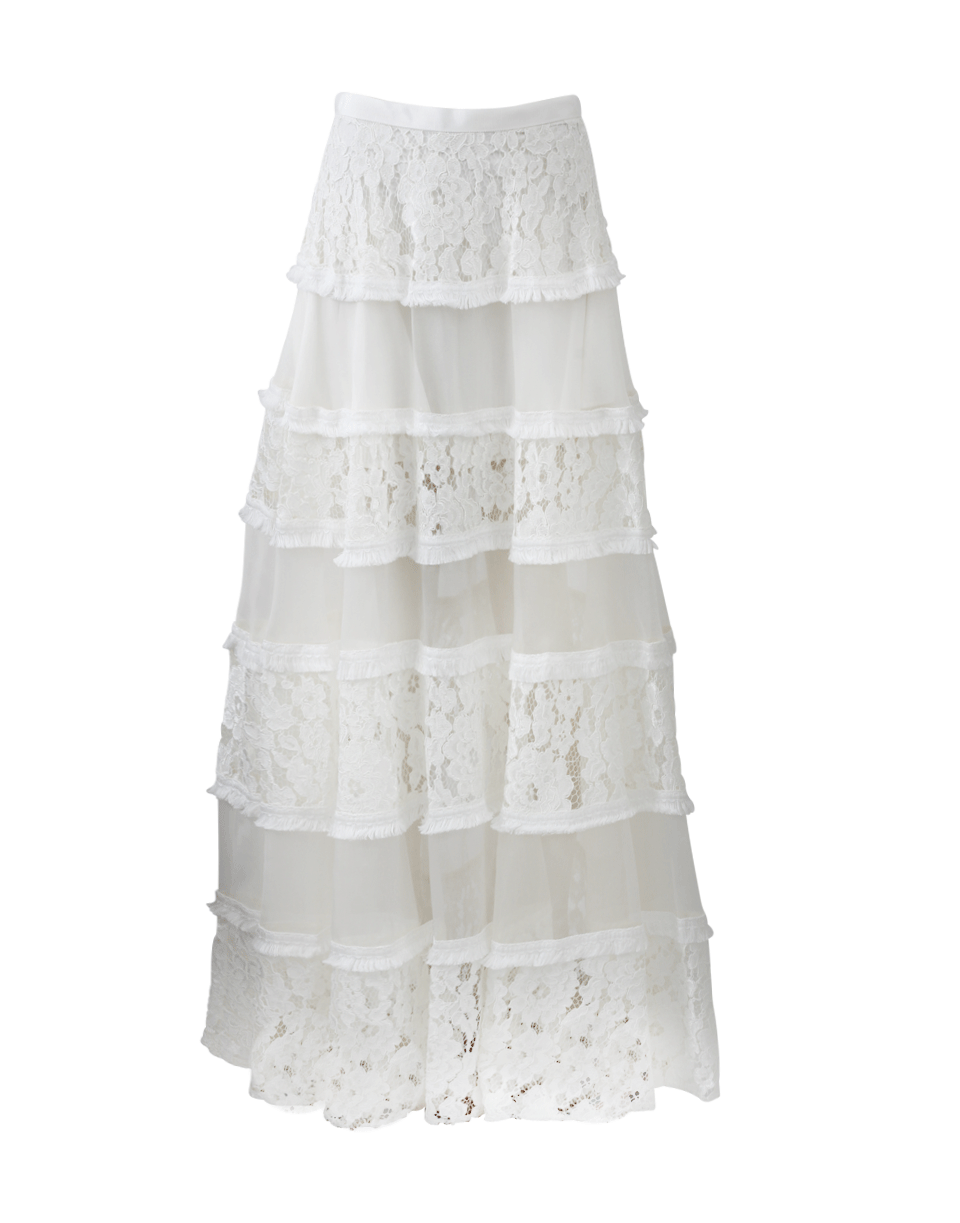 ALEXIS-Emil Maxi Skirt-WHITE