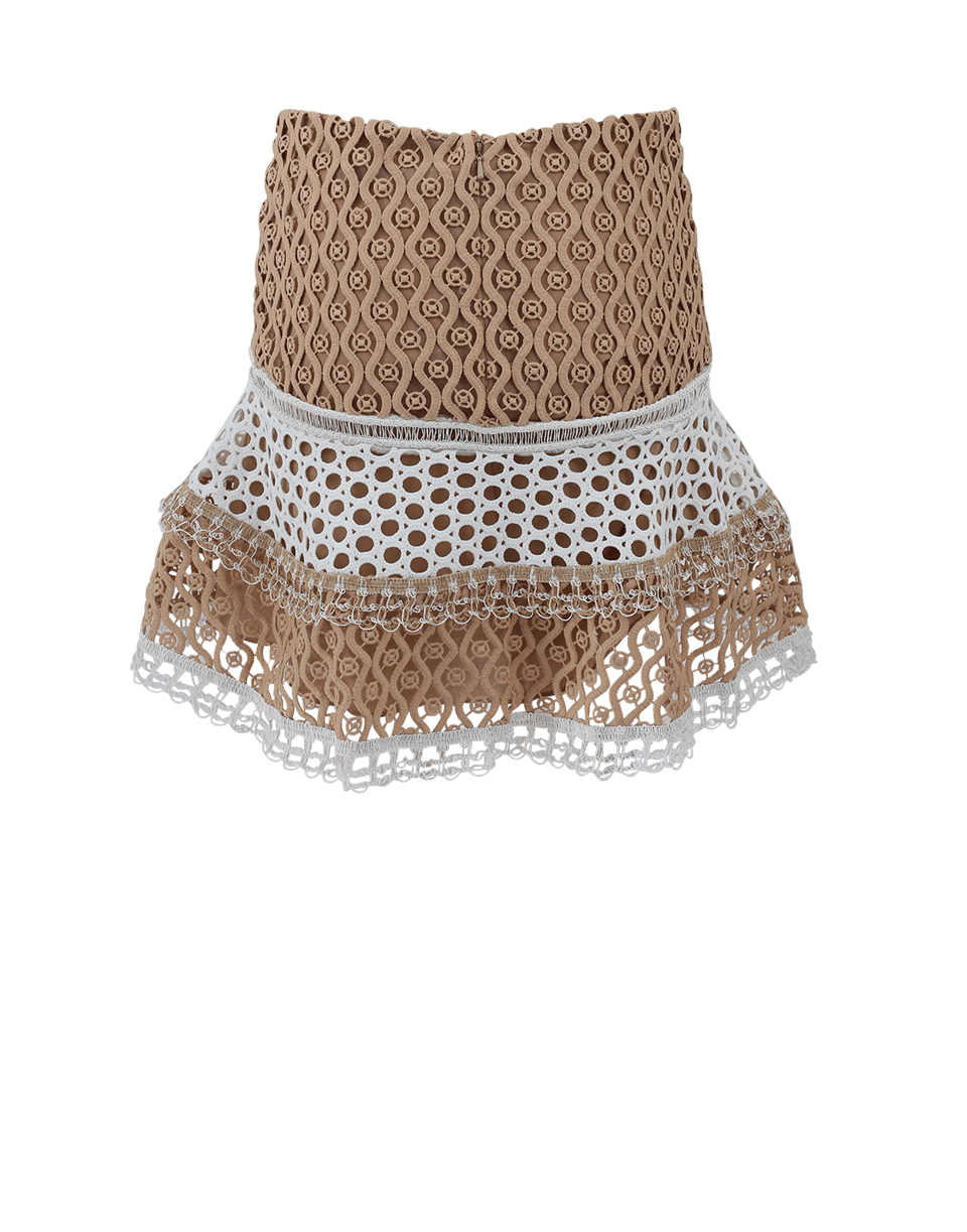 ALEXIS-Larissa Lace Tiered Mini Skirt-