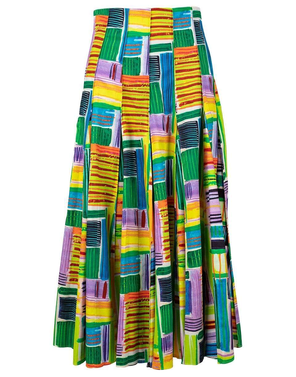 ALEXIS-Velleta Printed Cotton-Blend Skirt-