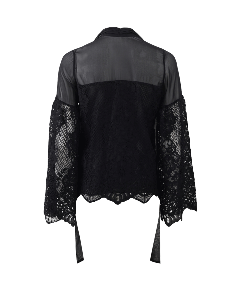 ALEXIS-Salvatore Lace Button Top-