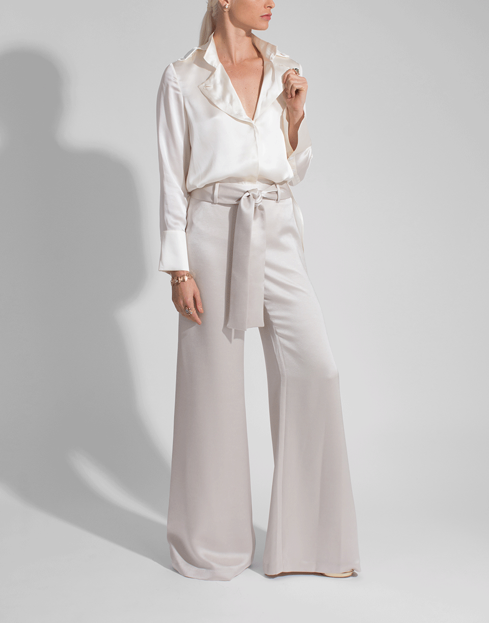 ALEXIS-Aleski Silk Button Blouse-