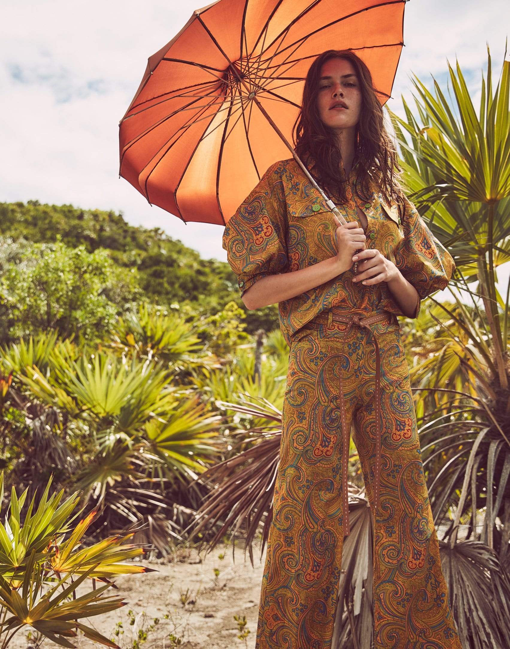 ALEXIS-Salima Paisley-Print Trousers-
