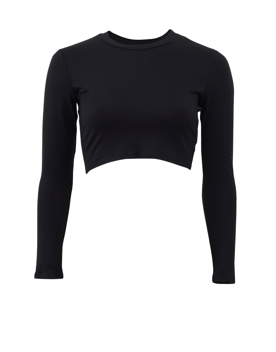ALEXIS-Aviana Crop Top-BLACK