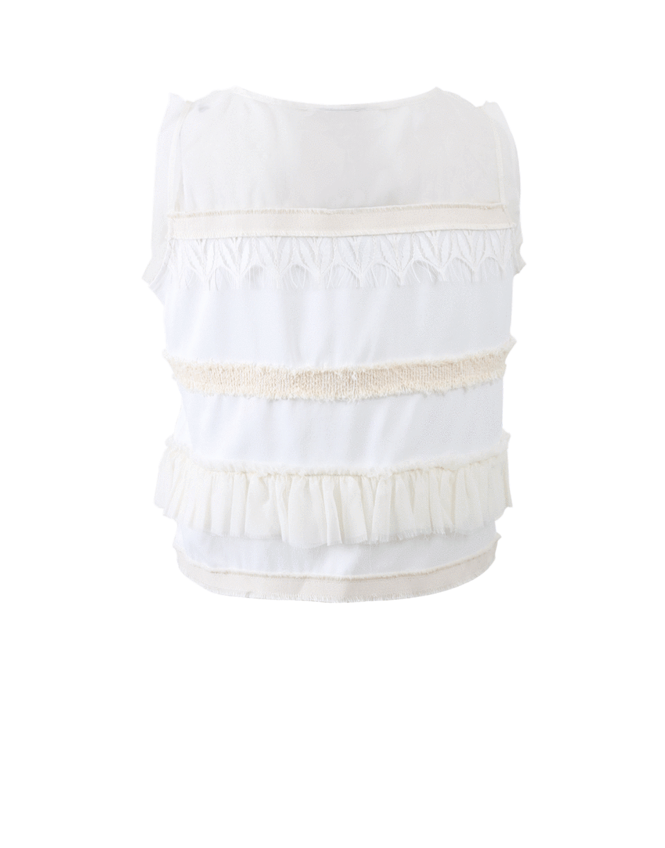 ALEXIS-Jordyn Lace Trim Top-CREAM