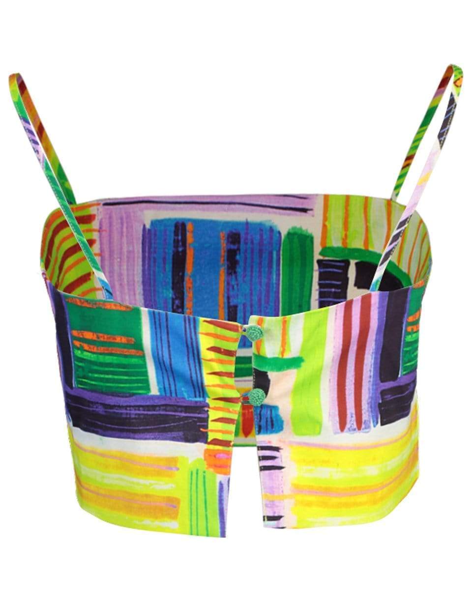 ALEXIS-Adah Cotton-Blend Cropped Top-
