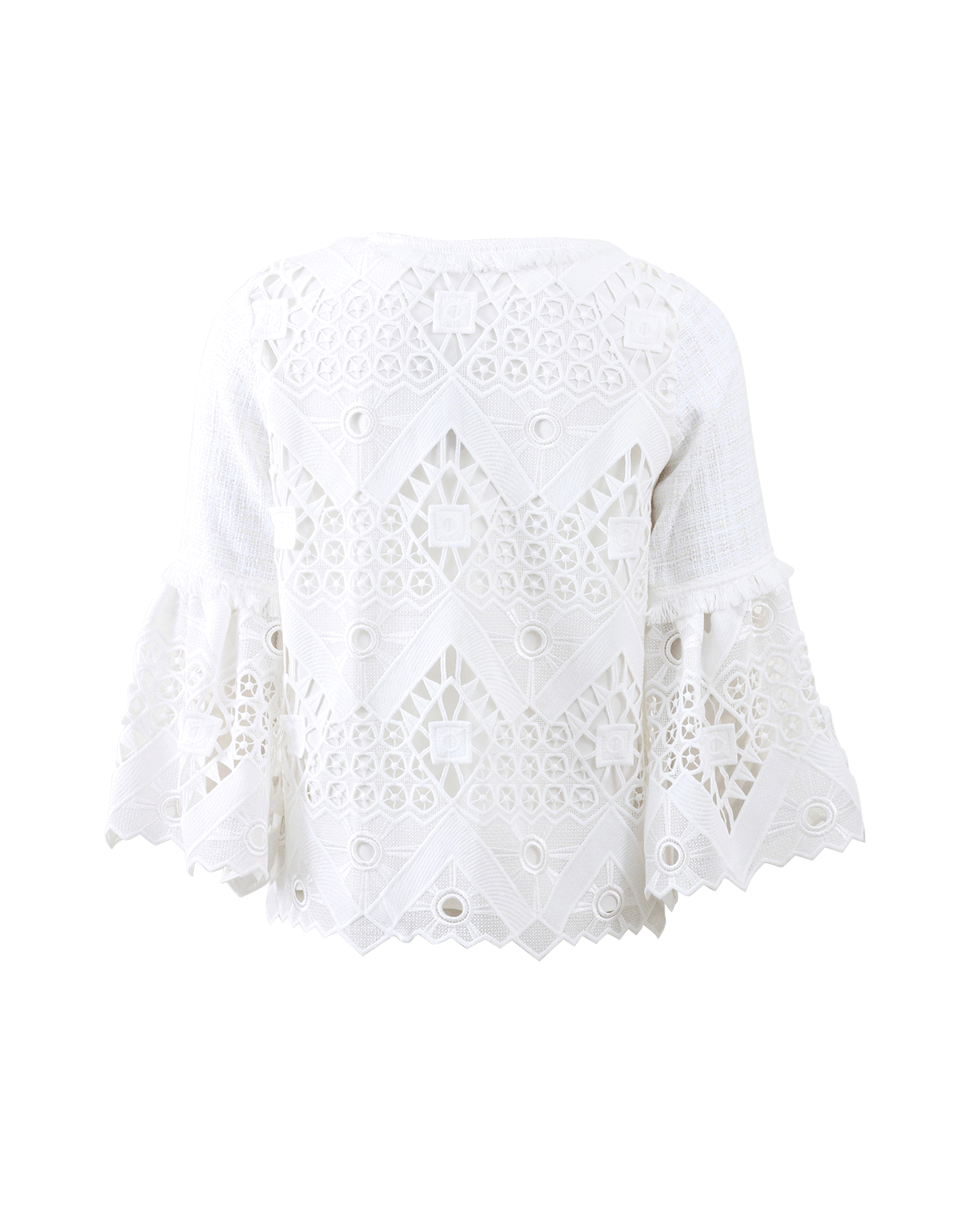 ALEXIS-Tina Crochet Top-WHITE