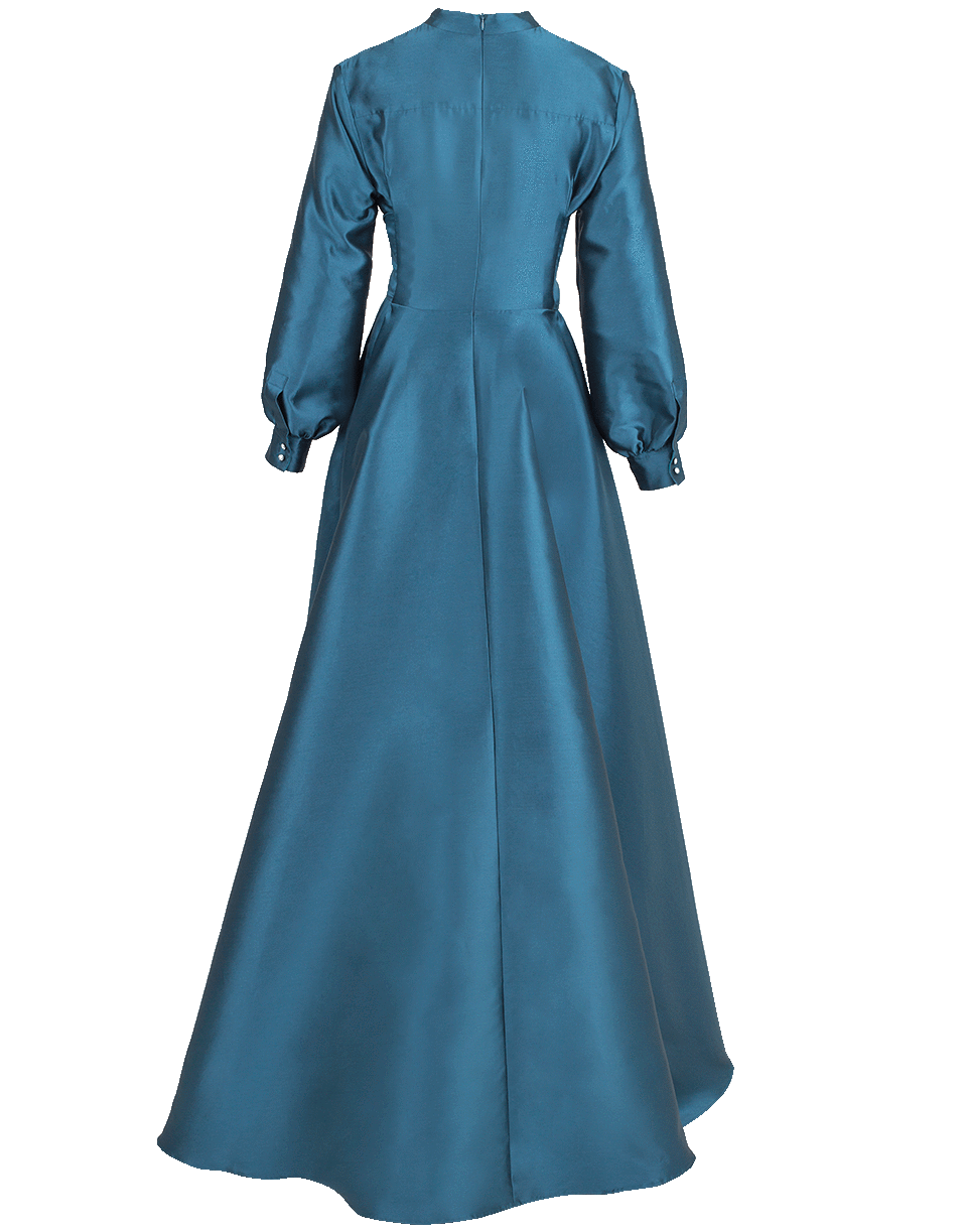 ALEXIS MABILLE-Waisted Tie Gown-BLEU