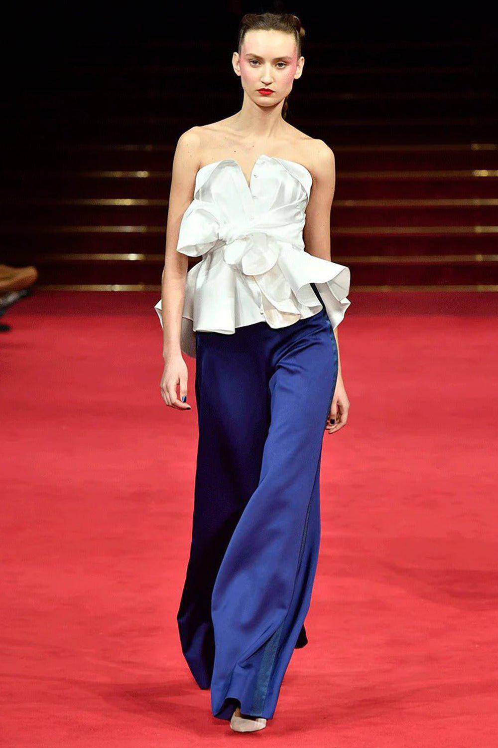 ALEXIS MABILLE-Wide Leg Tux Pant-