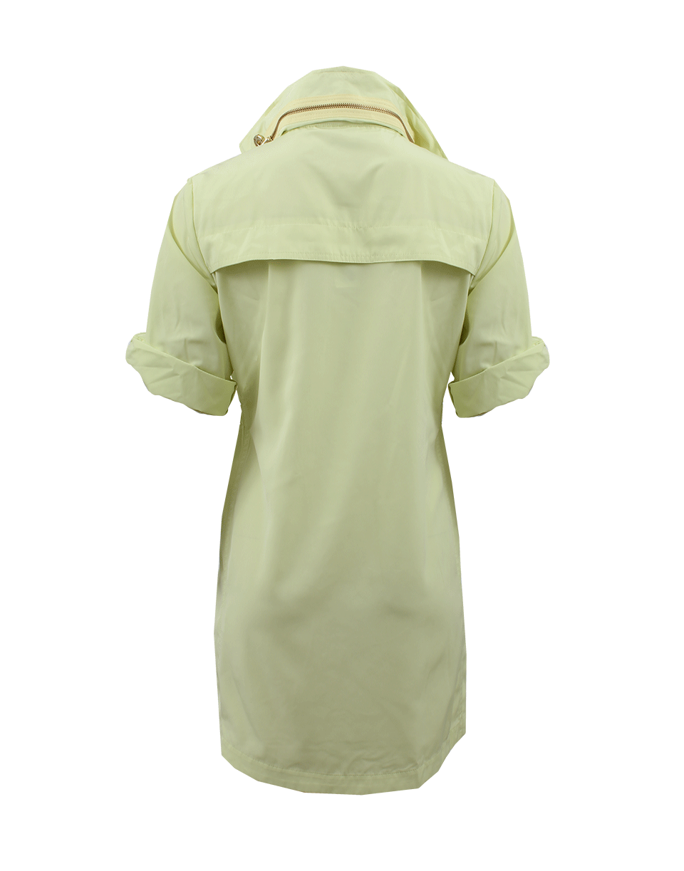 ALI RO-Three-Quarter Sleeve Zip Hood Anorak-