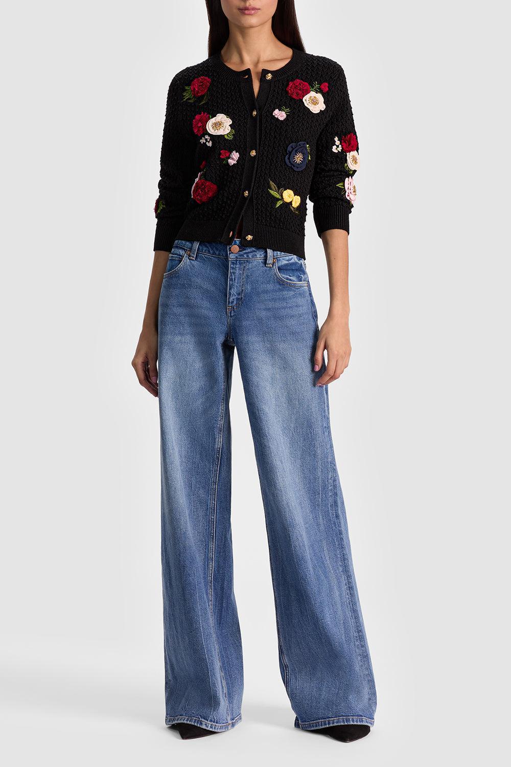 Dollie Cardigan-BLACK MULTI-XS-CLOTHINGTOPCARDIGAN-ALICE & OLIVIA