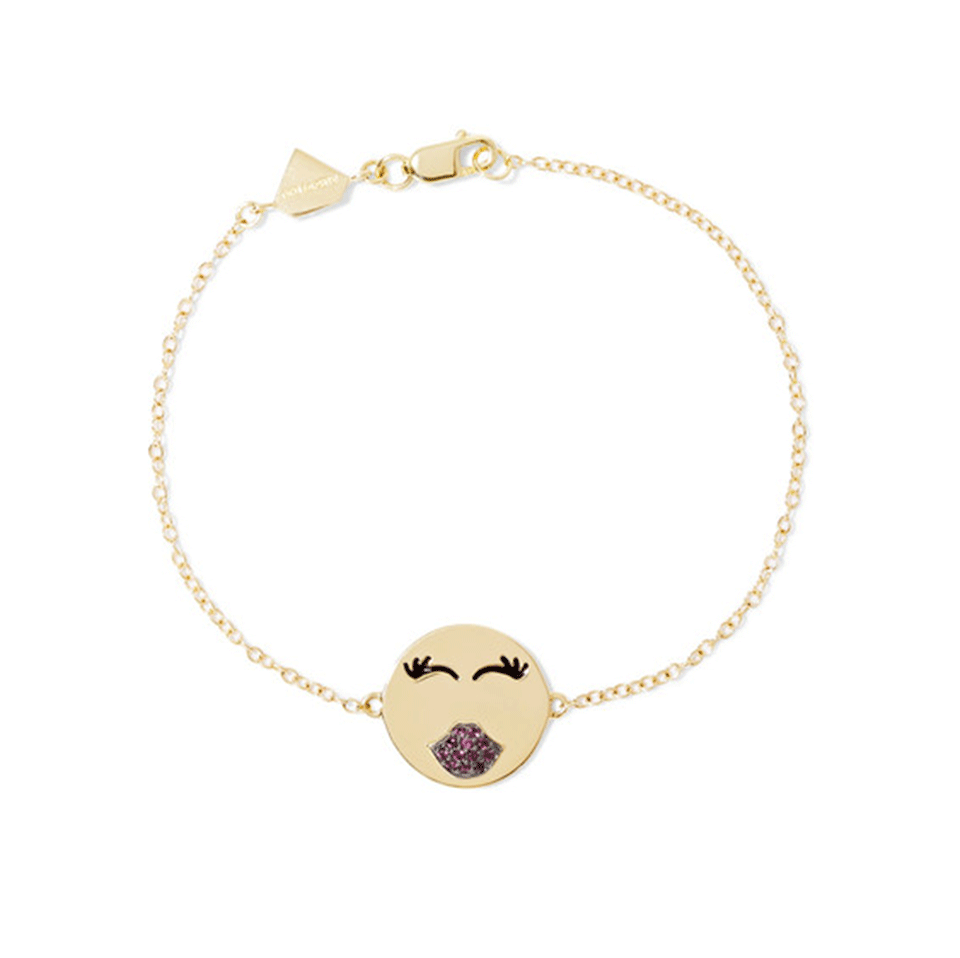 ALISON LOU-Medium MWA! Bracelet-YELLOW GOLD