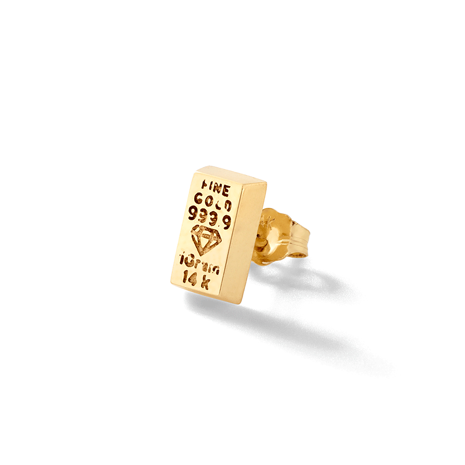 ALISON LOU-Gold Bar Stud-YELLOW GOLD