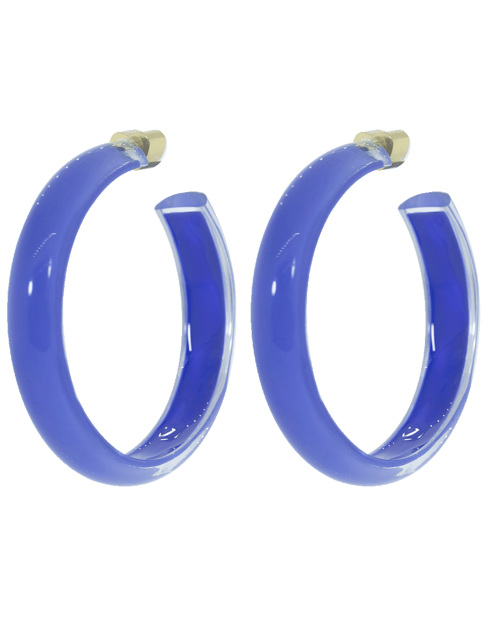 ALISON LOU-Medium Denim LOUcite Jelly Hoops-YELLOW GOLD