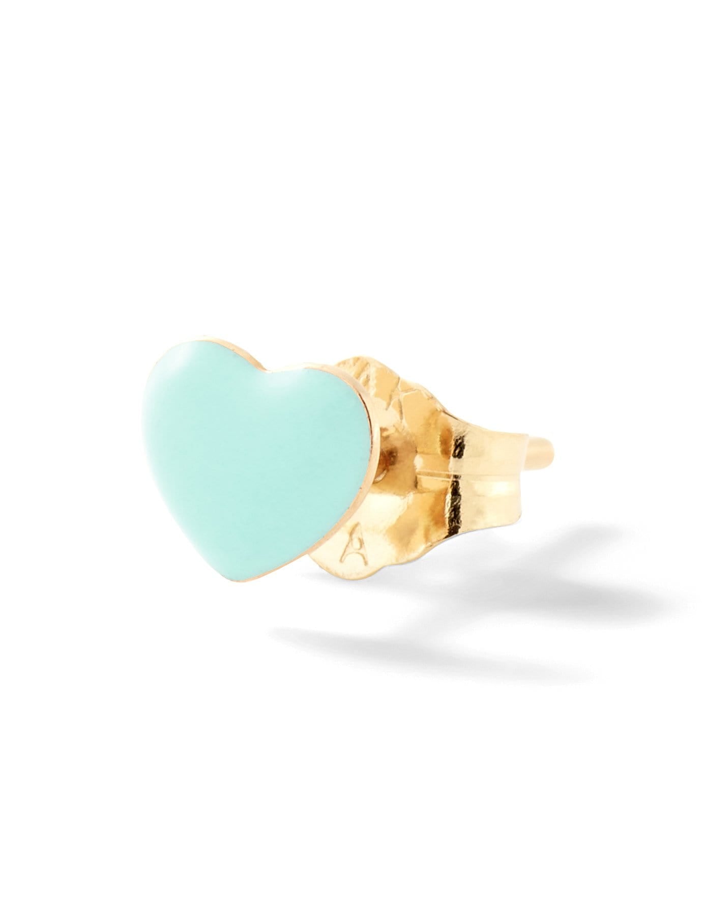 ALISON LOU-Mini Vert Clair Puffy Heart-YELLOW GOLD