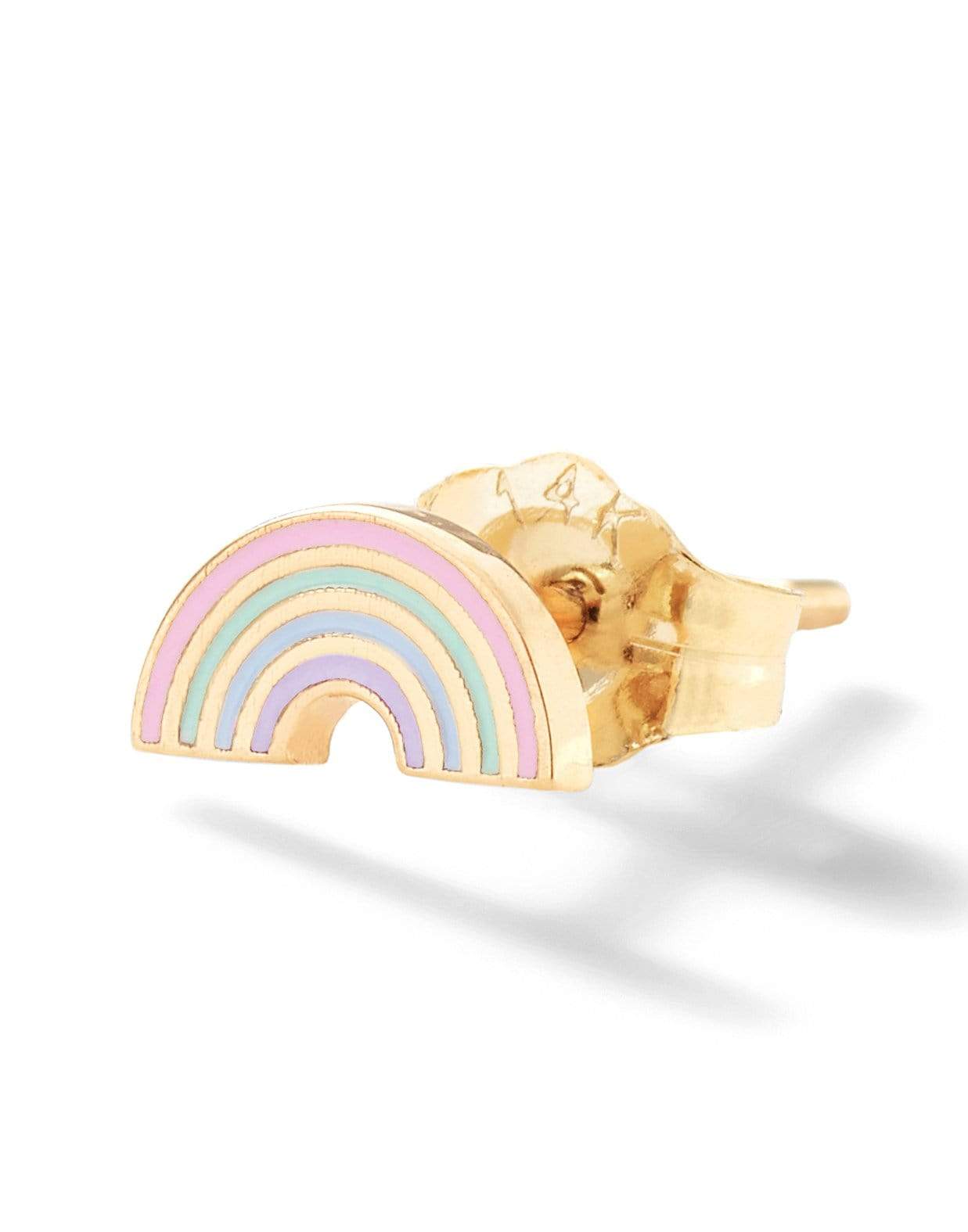 ALISON LOU-Pastel Rainbow Stud-YELLOW GOLD