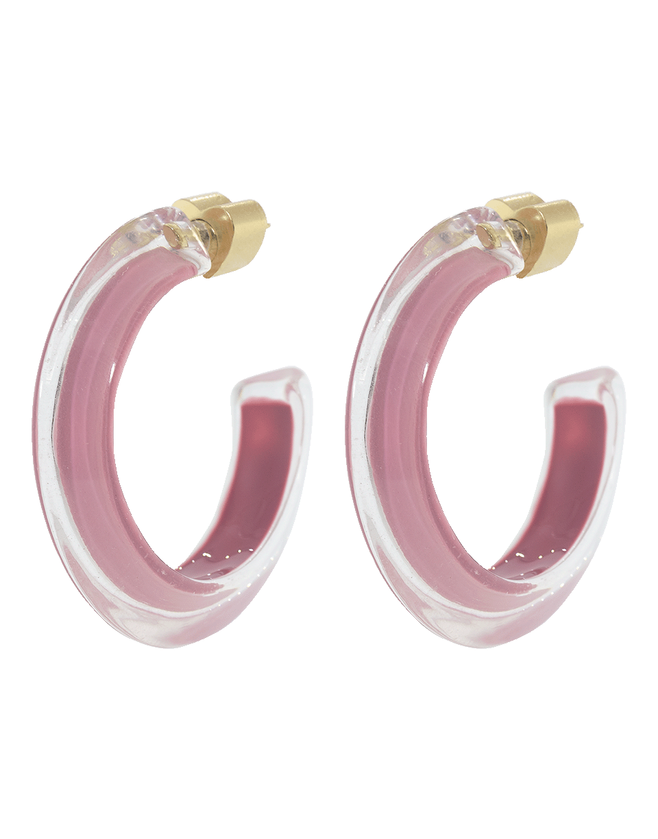 ALISON LOU-Small Rose LOUcite Jelly Hoops-YELLOW GOLD