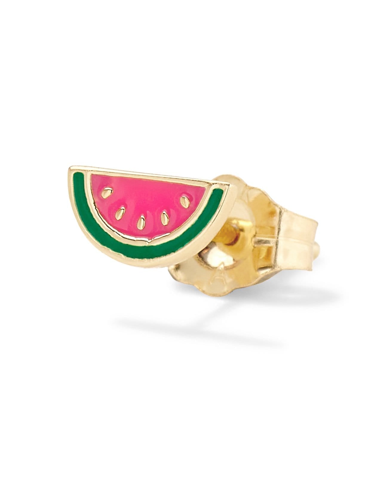 ALISON LOU-Watermelon Stud-YELLOW GOLD
