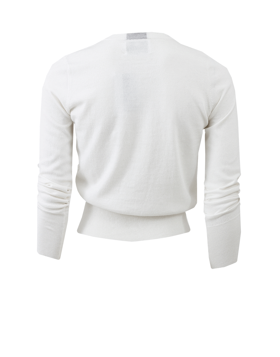 ALLUDE-Crystal Button Cardigan-