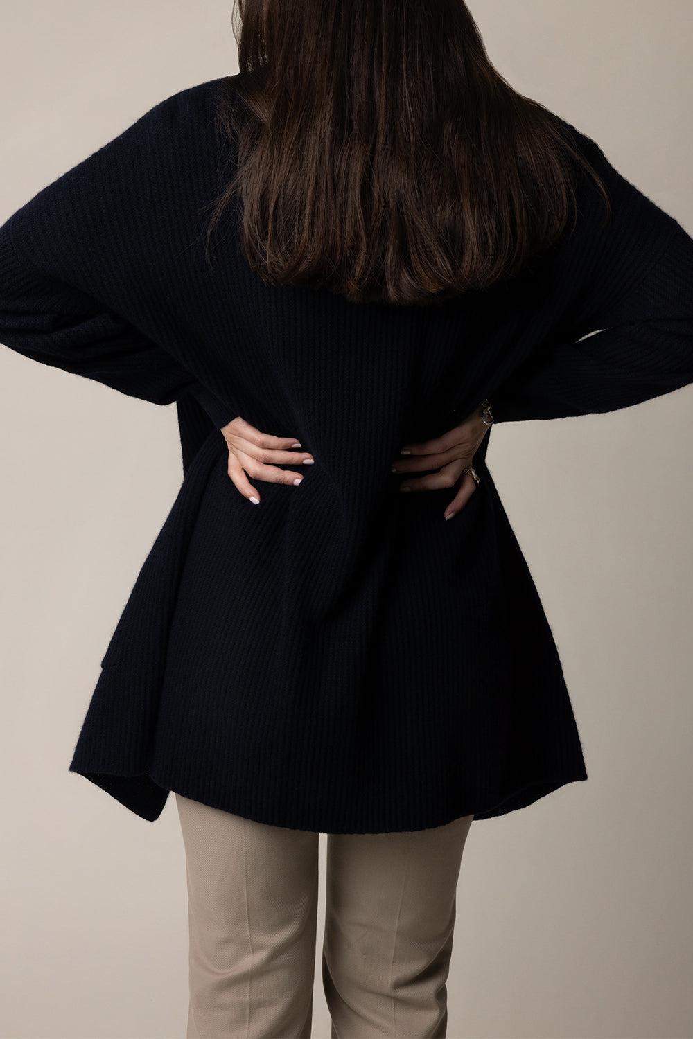 OPEN LONG CARDIGAN - DEEP NIGHT-DEEPNGHT-XS-CLOTHINGTOPCARDIGAN-ALLUDE
