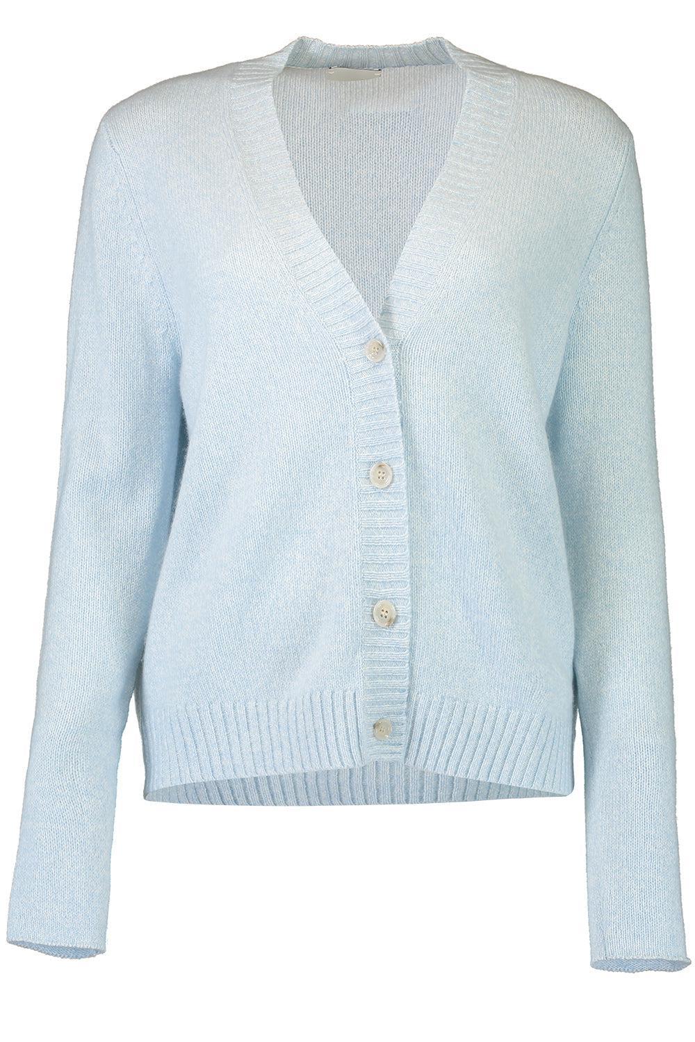 V-Neck Button Cardigan-FLEURGLA-XS-CLOTHINGTOPCARDIGAN-ALLUDE