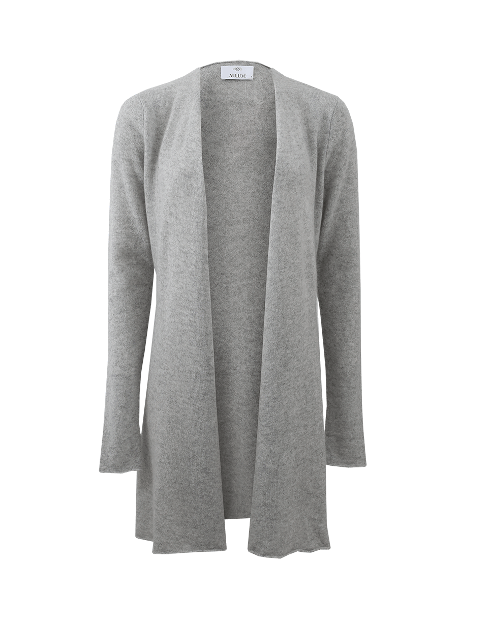 ALLUDE-Open Drape Cardigan-