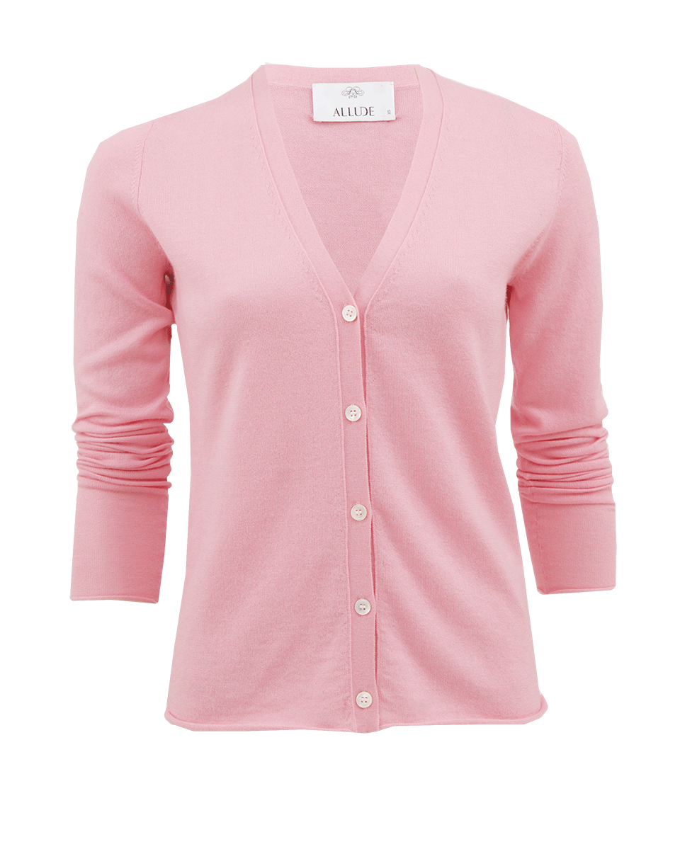 ALLUDE-Long Sleeve Cardigan-