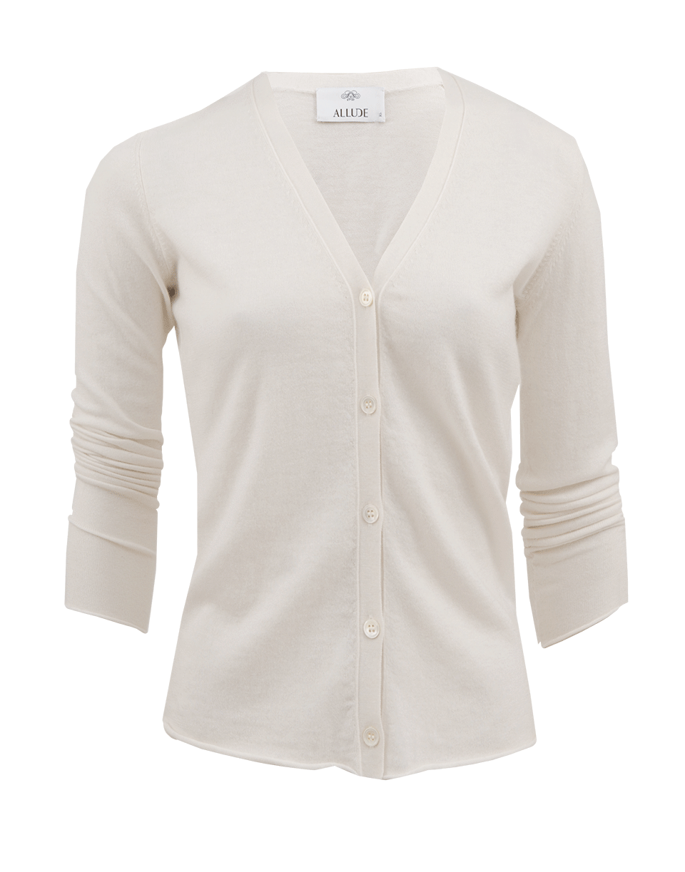 ALLUDE-Long Sleeve Cardigan-