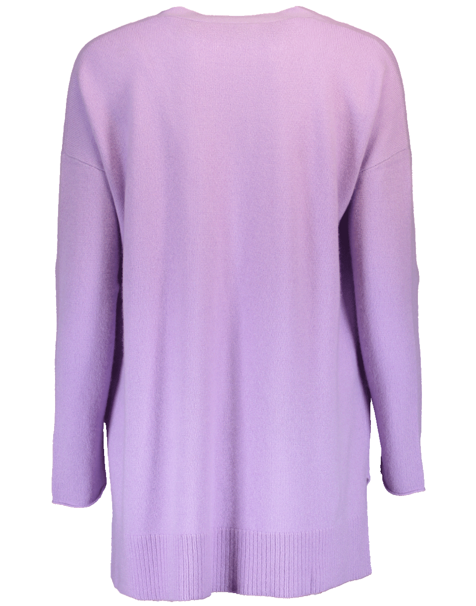 ALLUDE-Open Drape Cardigan-