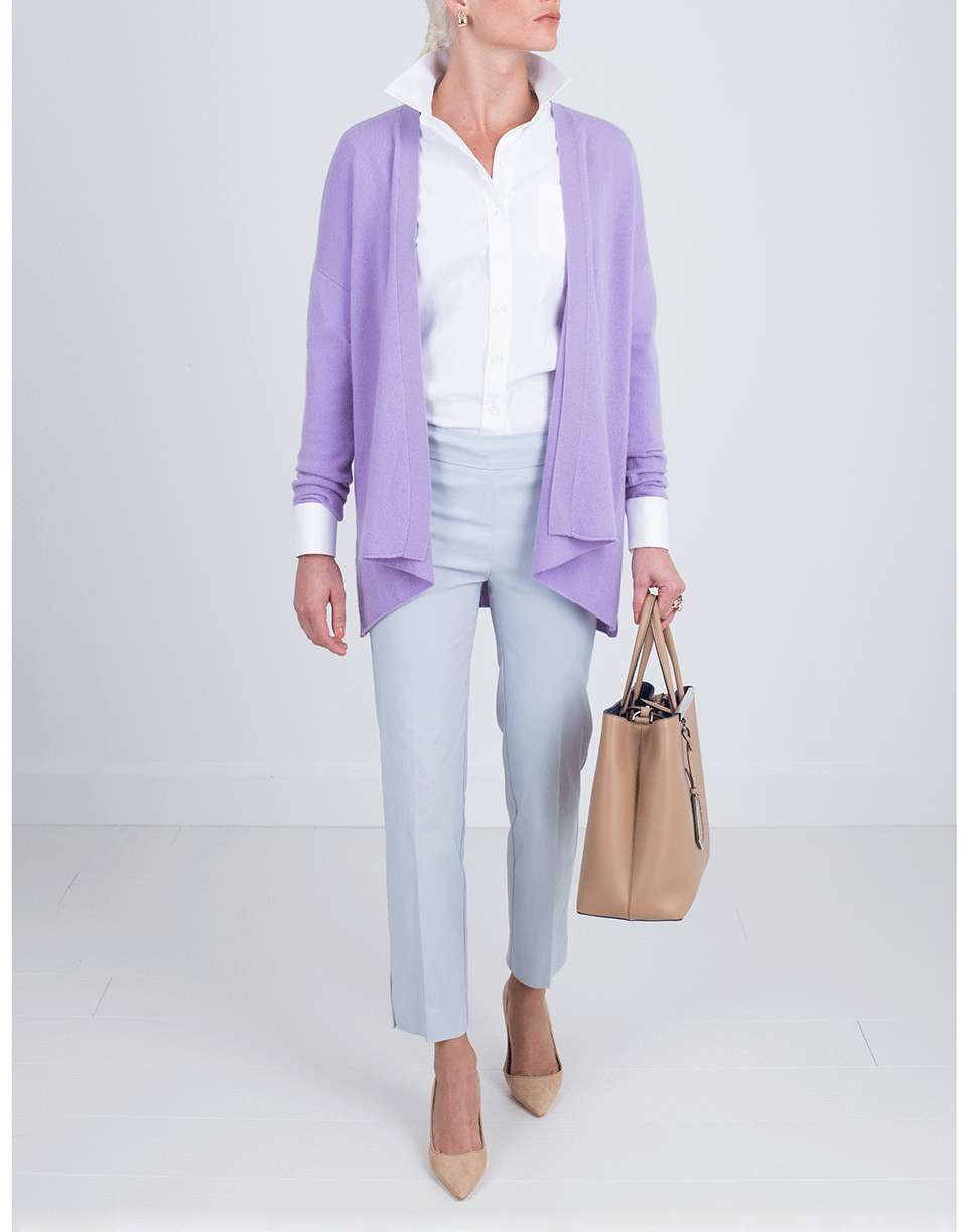 ALLUDE-Open Drape Cardigan-