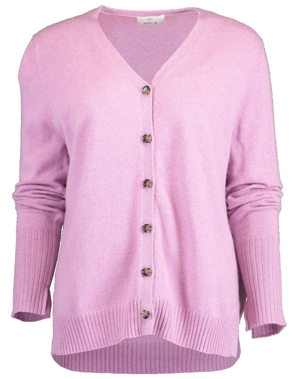 ALLUDE-V-Neck Cardigan-