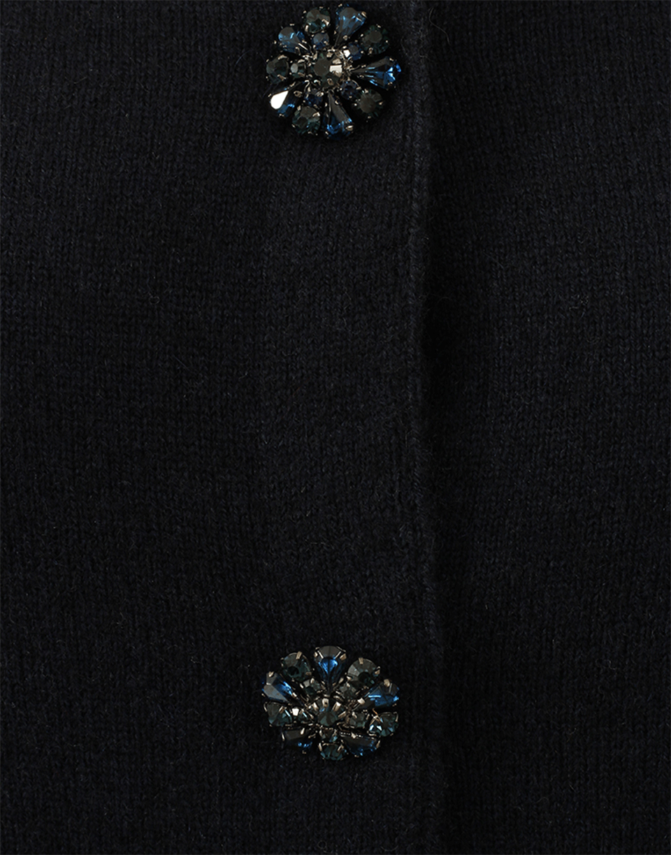 ALLUDE-Jewel Button Cardigan-